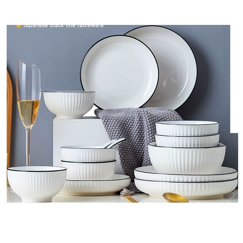 Nordic Style Porcelain Dinnerware Set tableware view 5