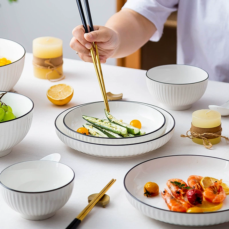 Nordic Style Porcelain Dinnerware Set tableware view 2