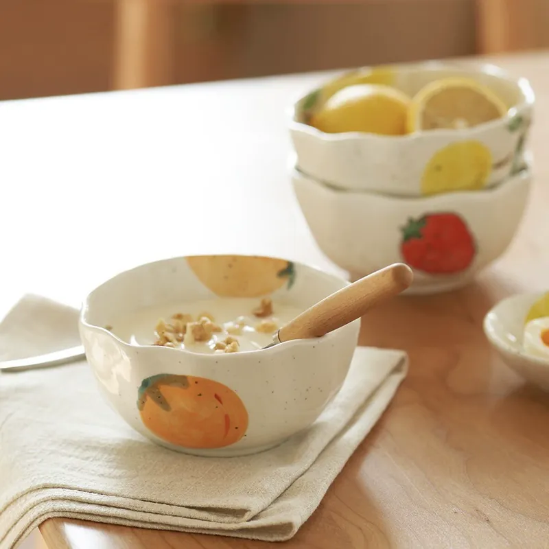 핸드페인팅 밥그릇 tableware view 3