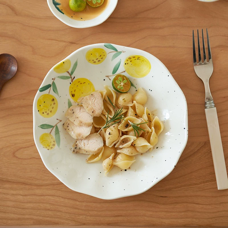 طبق مرسوم يدويًا tableware view 4