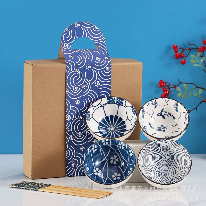 Vajilla de porcelana en caja de regalo tableware view 3