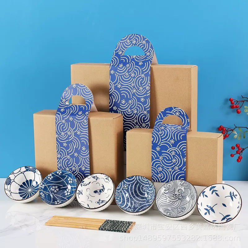 Vajilla de porcelana en caja de regalo tableware view 6
