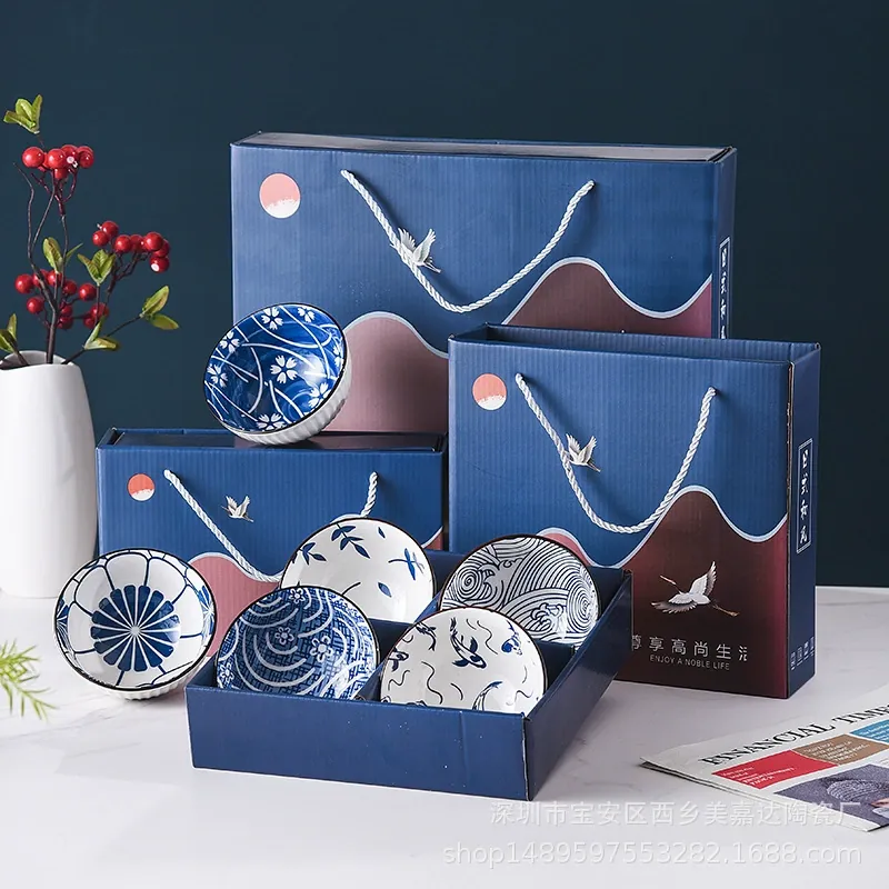 Vajilla de porcelana en caja de regalo tableware view 7