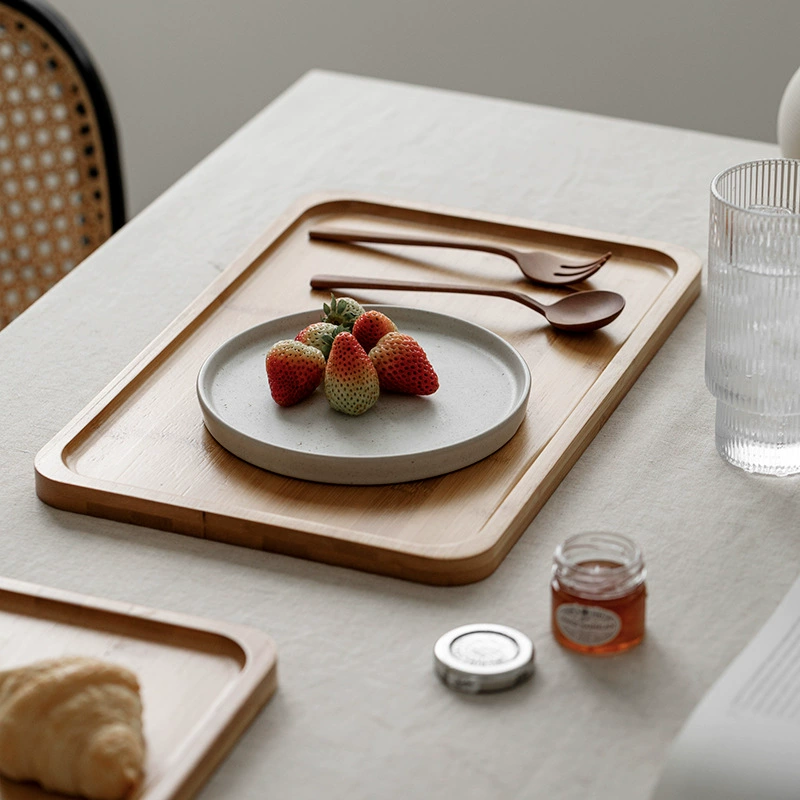 Wooden Tea Tray tableware view 2