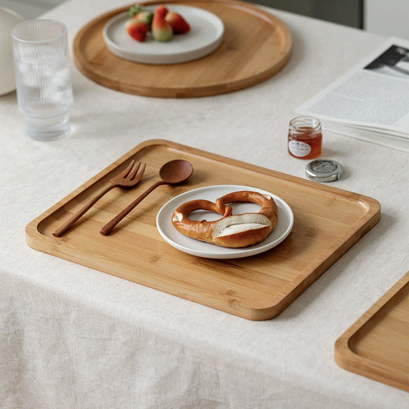 Wooden Tea Tray tableware view 4
