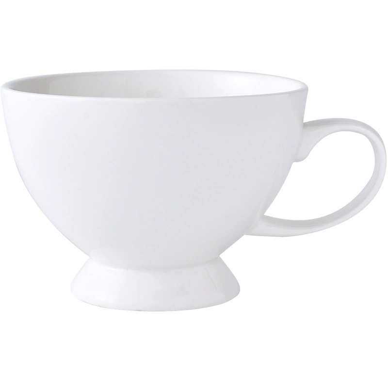 화이트 세라믹 하이풋 머그 tableware view 5