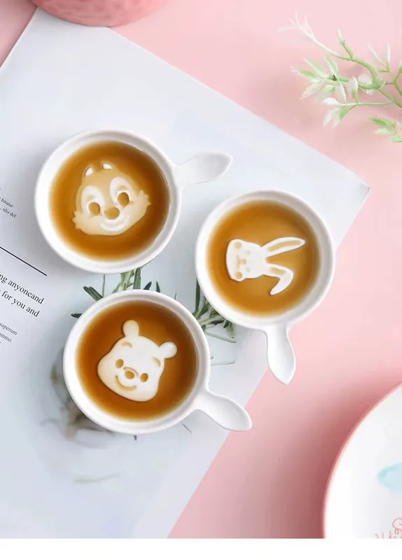 エンボス陶器取っ手付きソース皿 tableware view 5