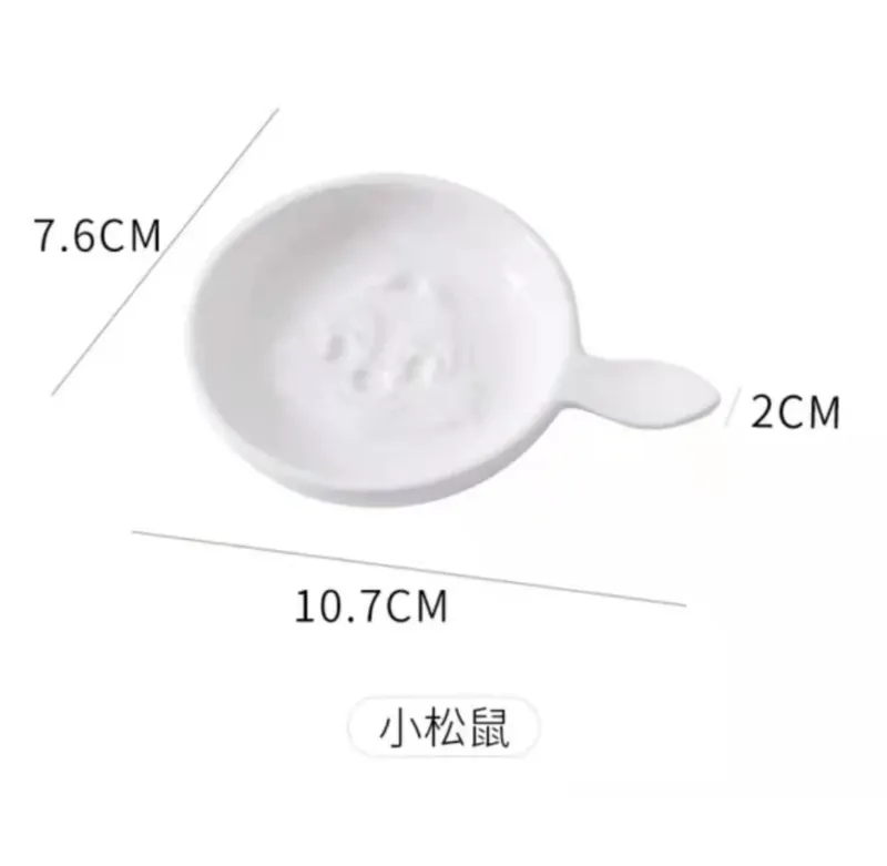 エンボス陶器取っ手付きソース皿 tableware view 7