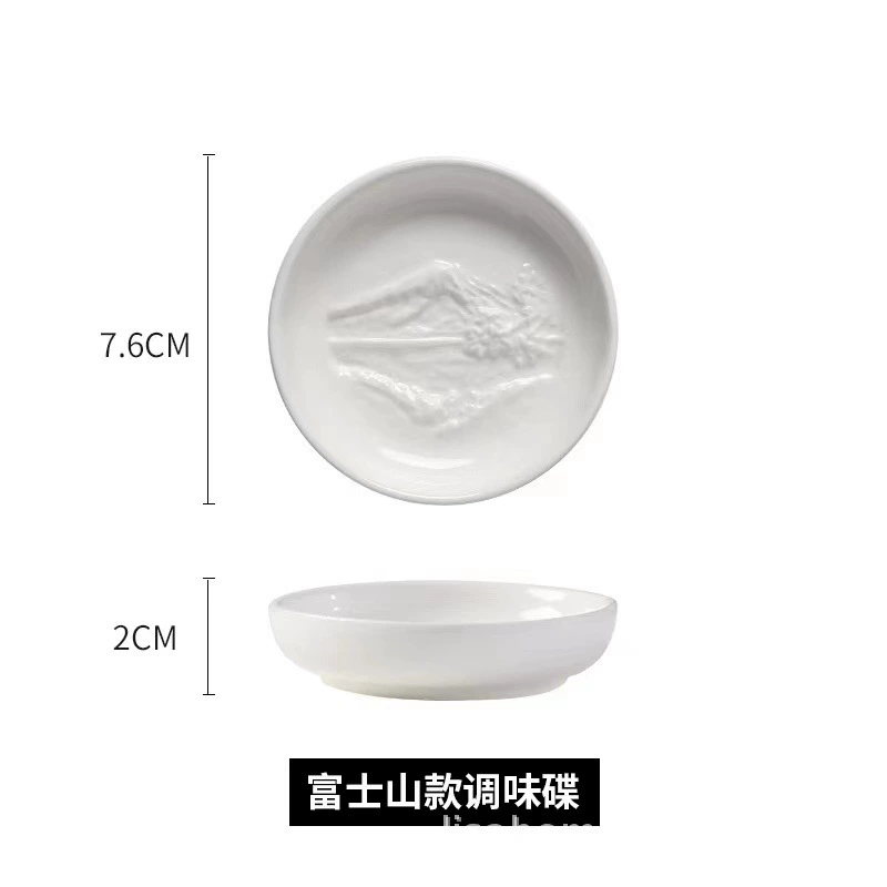 エンボス陶器取っ手付きソース皿 tableware view 10