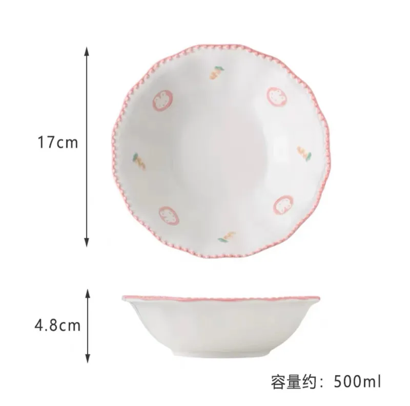 Embossed Ceramic Fruit Bowl tableware view 7