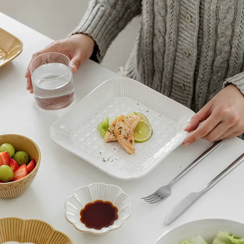 Glazed Ceramic Dinnerware Set tableware view 4