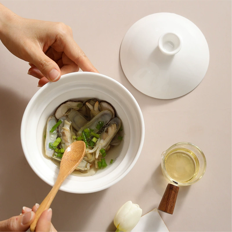 Керамическая супница с крышкой tableware view 2