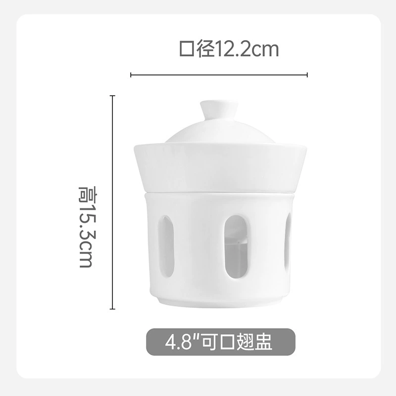 Керамическая супница с крышкой tableware view 6