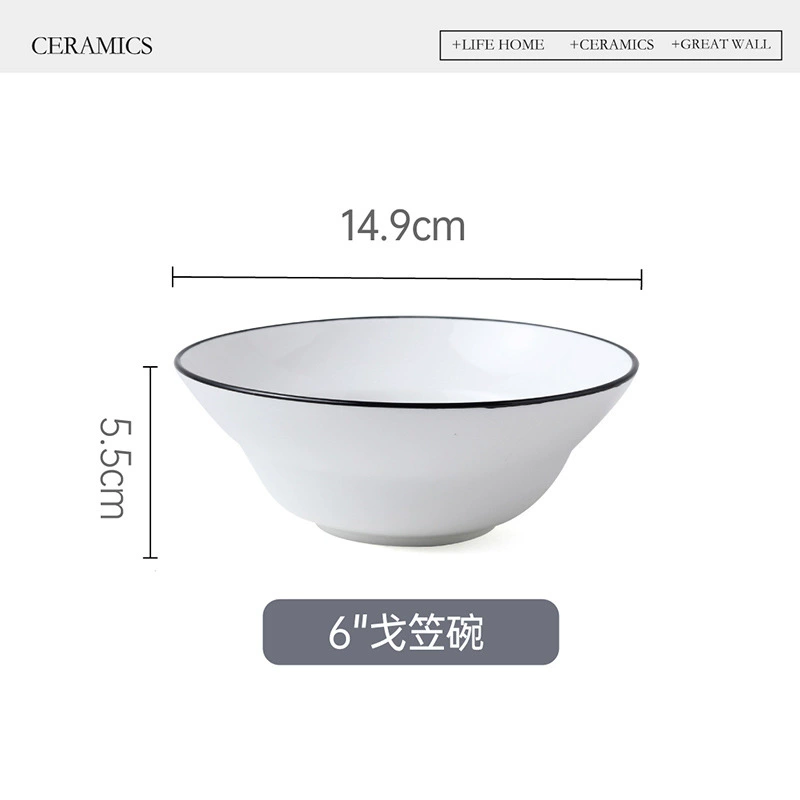 Ensaladera de cerámica tableware view 12