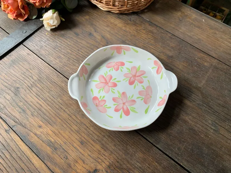 طقم أطباق سيراميك زهري فرنسي tableware view 6