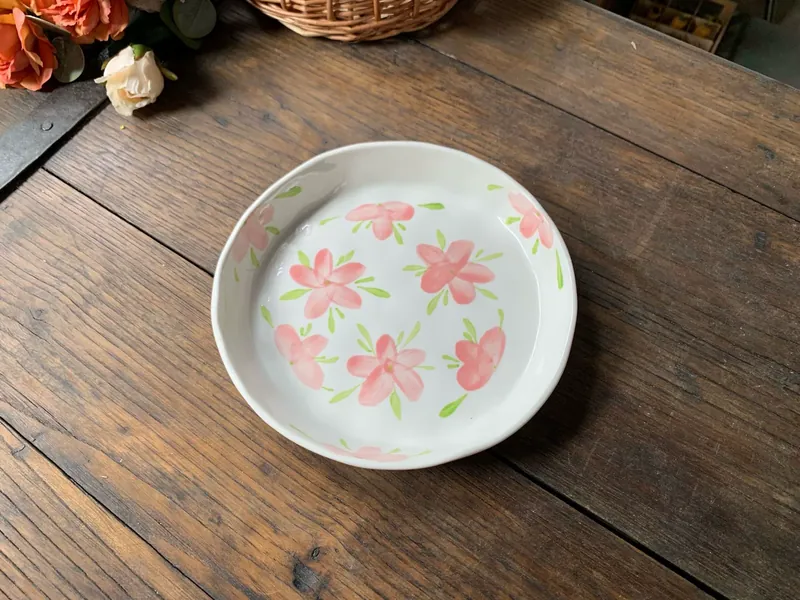 طقم أطباق سيراميك زهري فرنسي tableware view 8