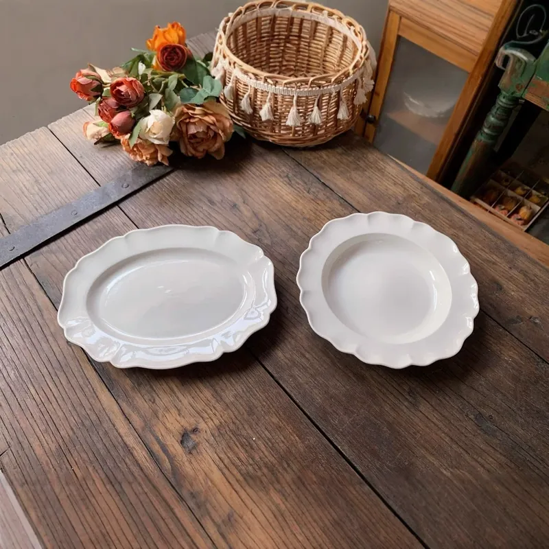 Lace Ceramic Dessert Plate