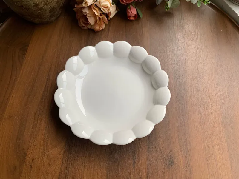 طبق حلوى بتلة غير متماثل 8 inch tableware view 6
