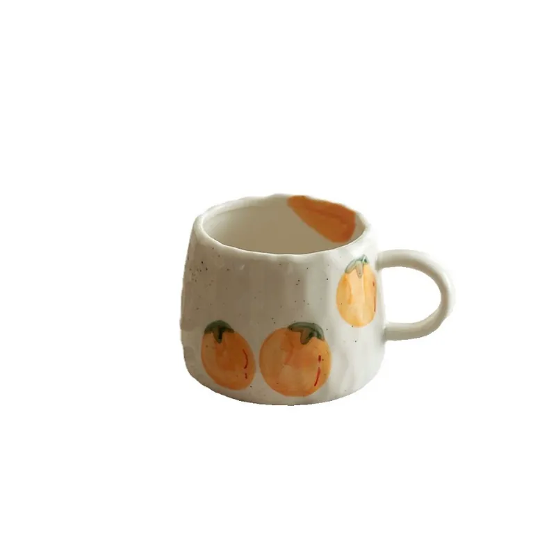 Juego de taza y platillo pintado a mano tableware view 5