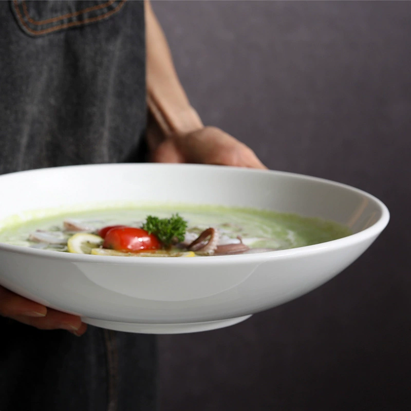 White Porcelain Soup Bowl