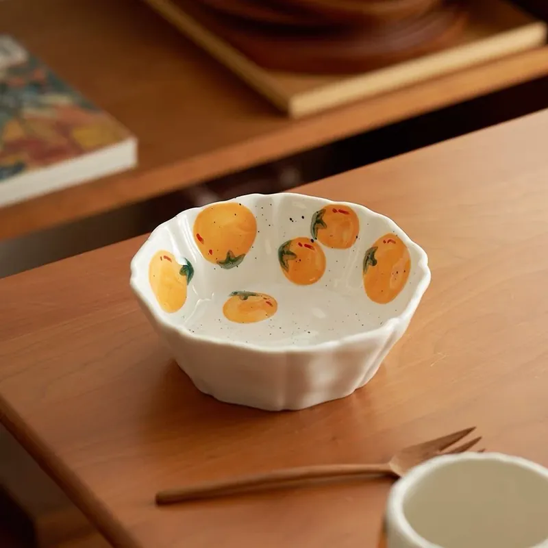 Пиала неправильной формы ручной росписи tableware view 3