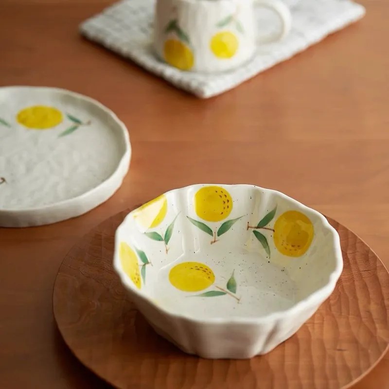 Пиала неправильной формы ручной росписи tableware view 4