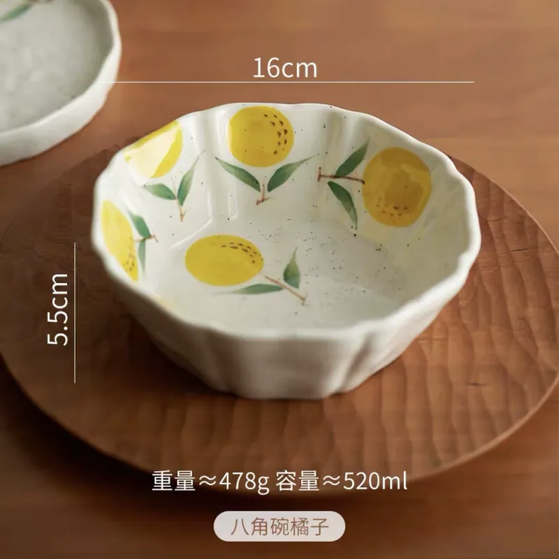 Пиала неправильной формы ручной росписи tableware view 6