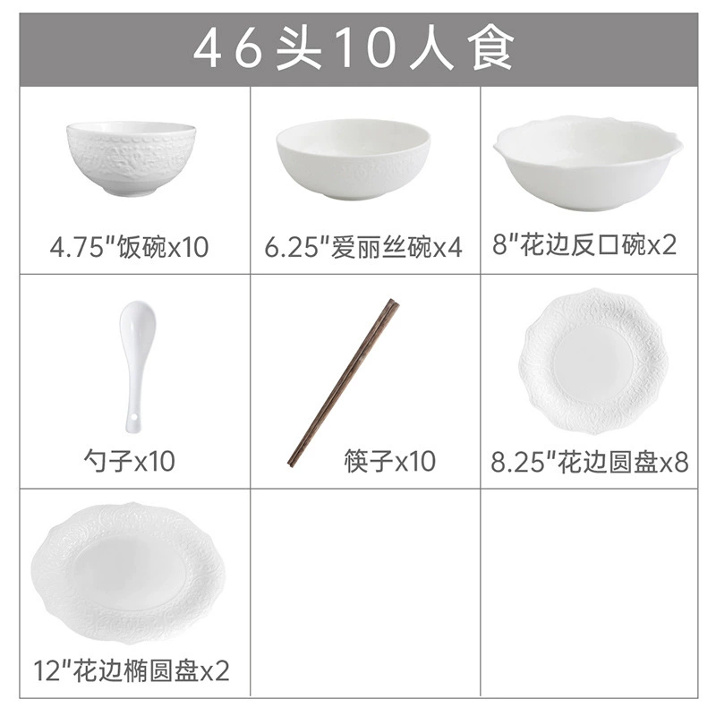 Service de table en porcelaine Alice tableware view 10