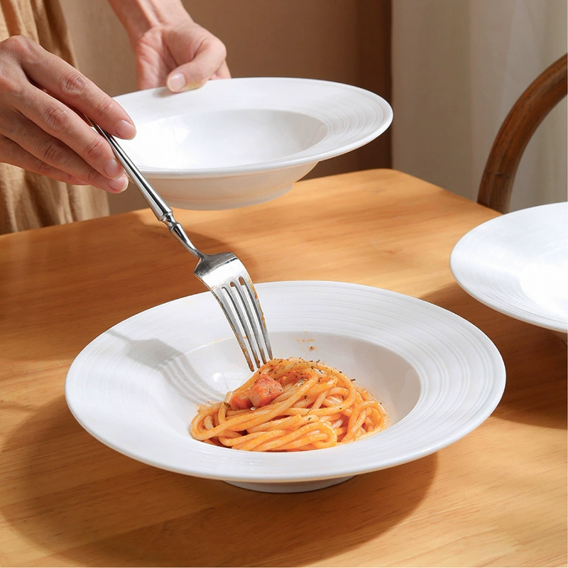 White Porcelain Pasta Plate