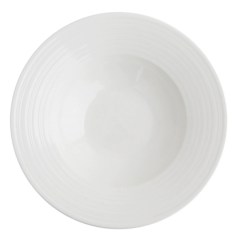 White Porcelain Pasta Plate tableware view 5