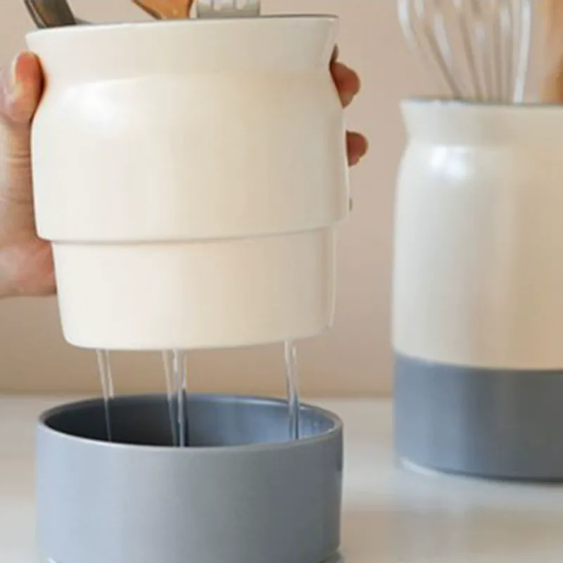 세라믹 수저통 tableware view 2