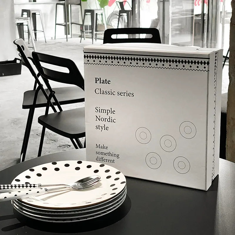 Prato de cerâmica estilo Hepburn tableware view 2