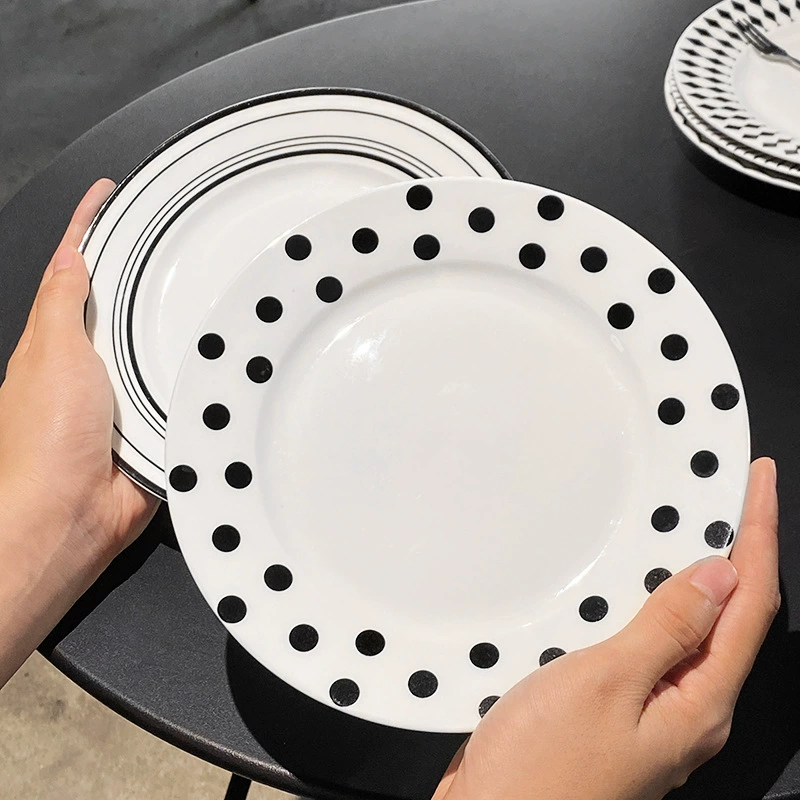 Prato de cerâmica estilo Hepburn tableware view 3