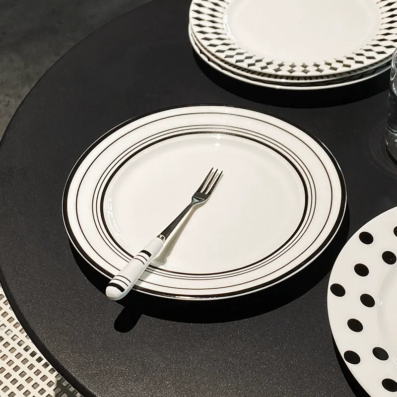 Prato de cerâmica estilo Hepburn tableware view 4