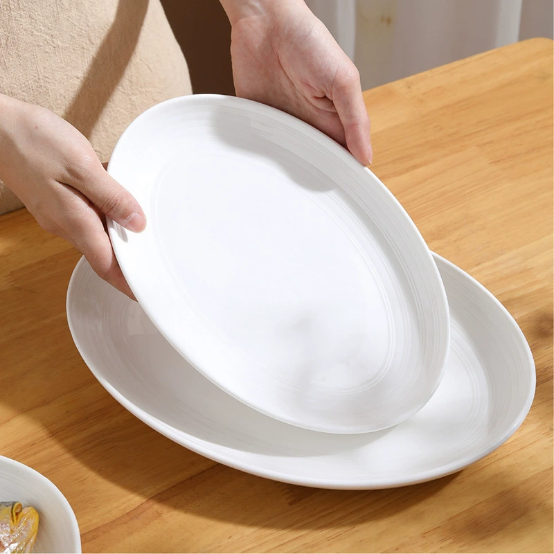 ストライプ楕円魚皿 tableware view 4