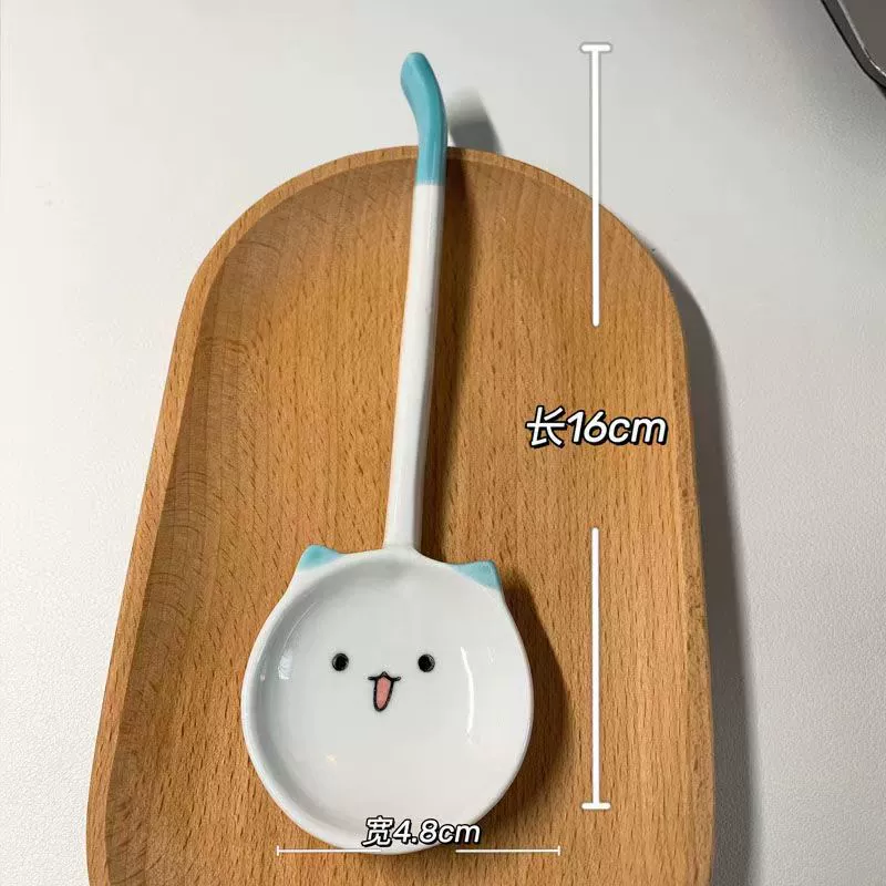 ملعقة سيراميك بشكل قطة tableware view 6