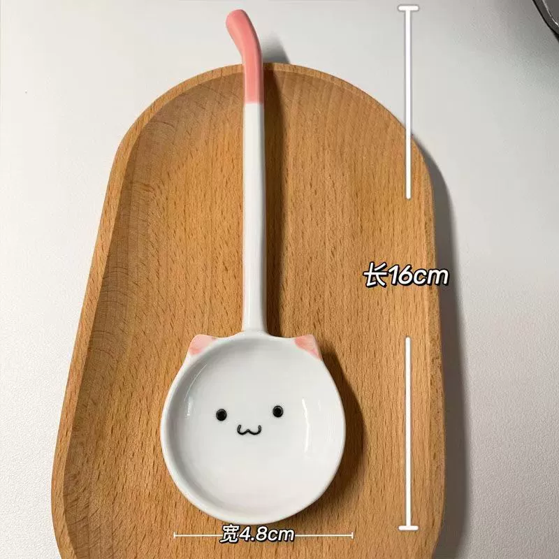 ملعقة سيراميك بشكل قطة tableware view 7