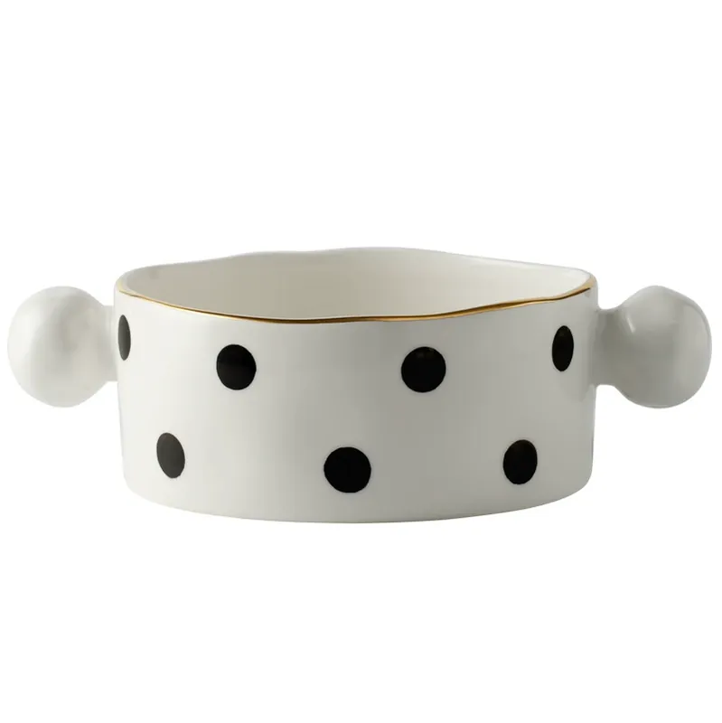 Polka Dot Ceramic Dinnerware Set tableware view 5