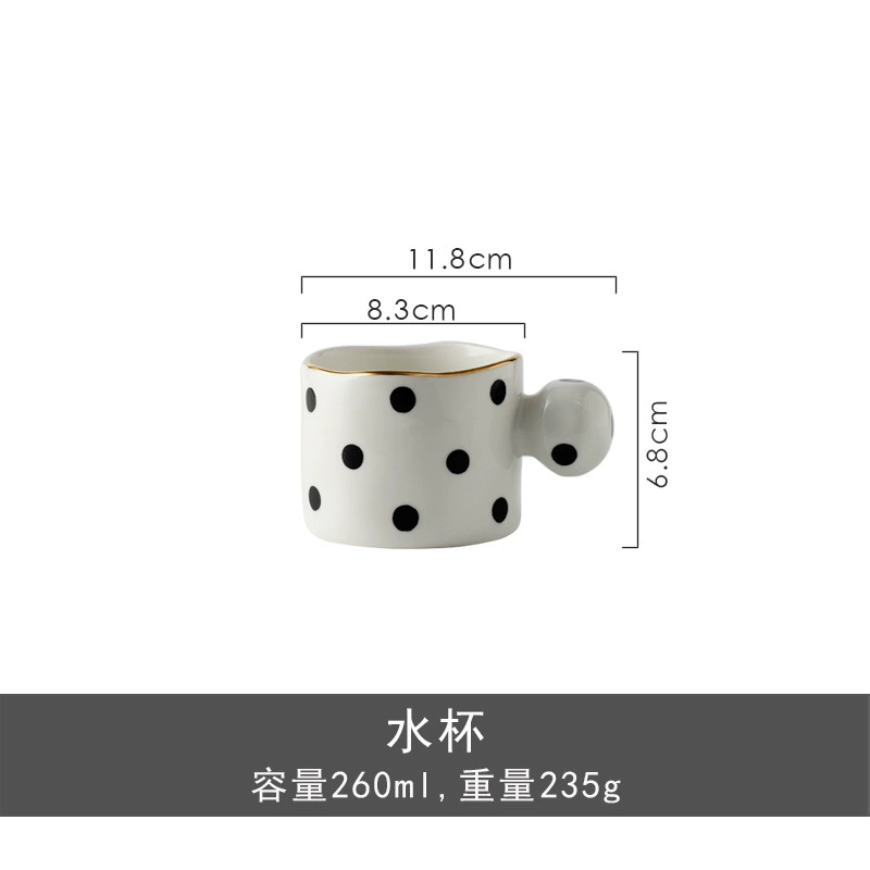 Polka Dot Ceramic Dinnerware Set tableware view 7