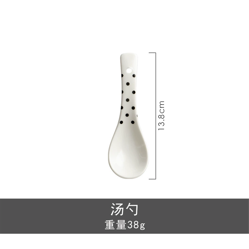 Polka Dot Ceramic Dinnerware Set tableware view 8