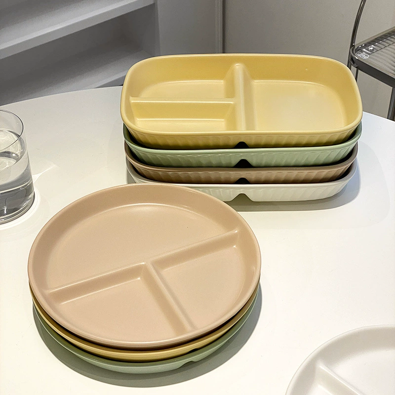 Assiette compartimentée en céramique