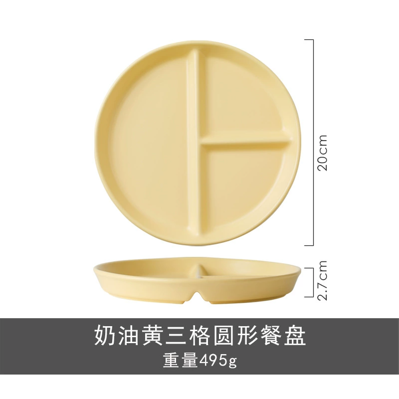 Ceramic Divided Plate tableware view 6