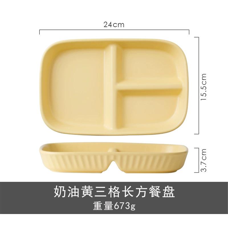 Ceramic Divided Plate tableware view 10