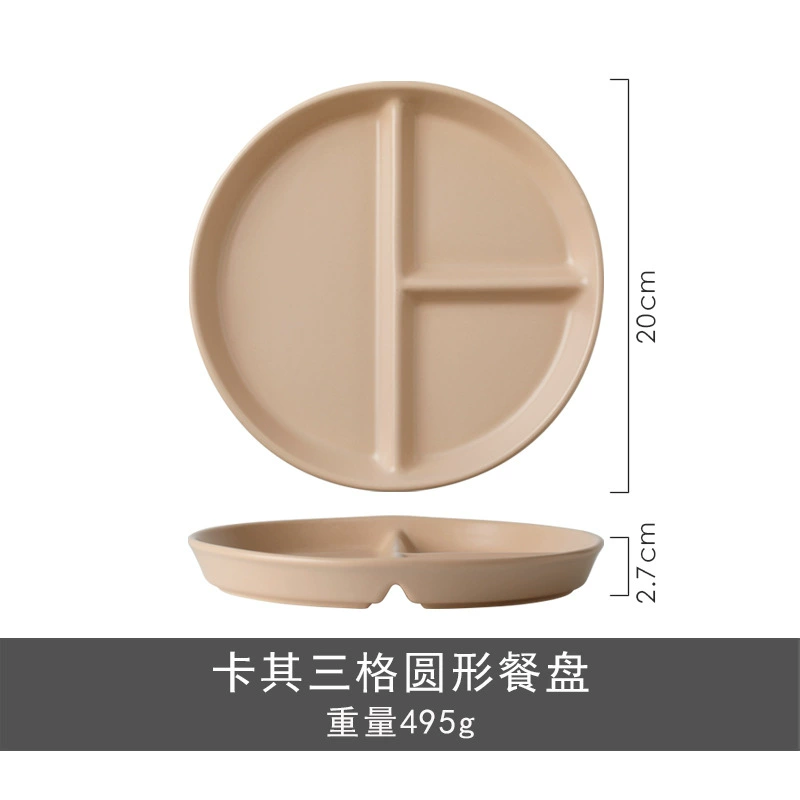 Ceramic Divided Plate tableware view 11