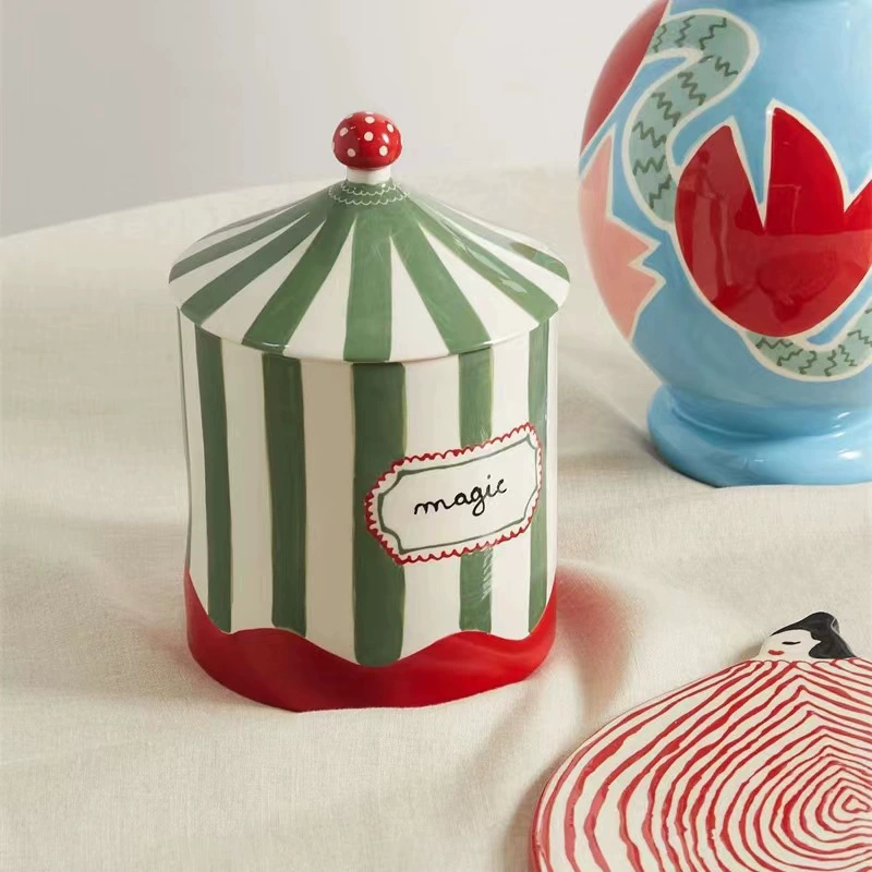 Ceramic Cosmetic Storage Jar tableware view 2