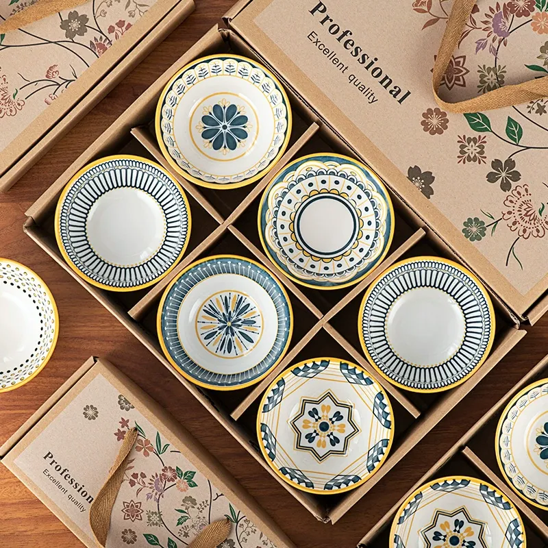 Porcelain Dinnerware Set with Chopsticks in Gift Box