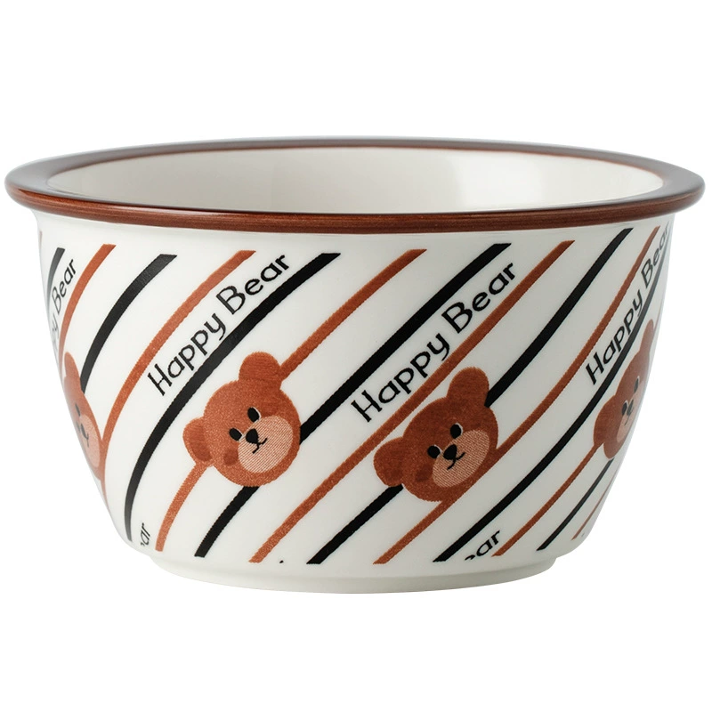 Cartoon Ceramic Rice Bowl tableware view 5