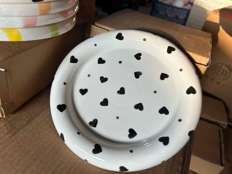 طبق سلطة فواكه بطلاء مربعات tableware view 10