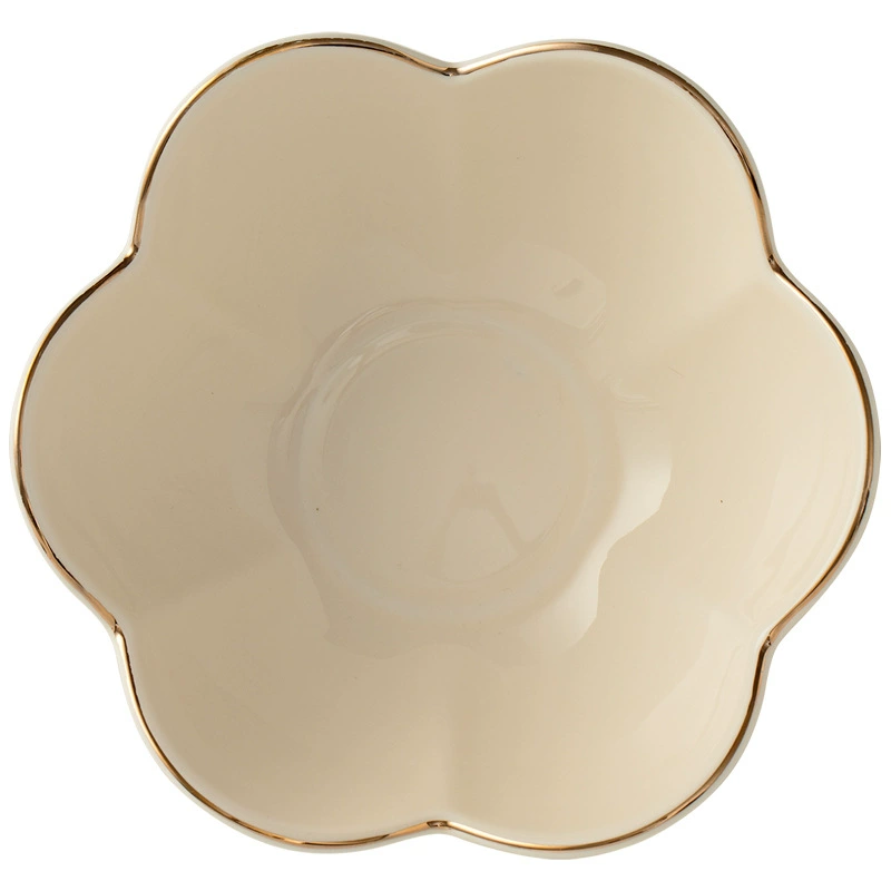Porcelain Fish Plate with Gold Trim tableware view 5