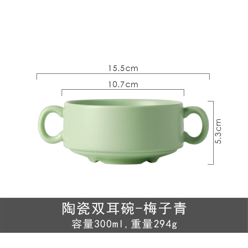 Stoneware Baking Bowl with Handles tableware view 6